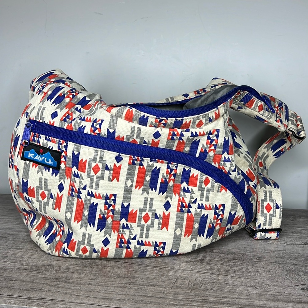 Kavu Multicolor Geometric Shoulder Bag